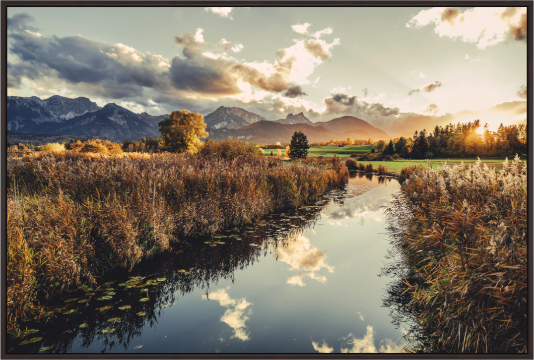 Main image Hopfensee im Allgäu - goldener Herbst in der Abendstimmung