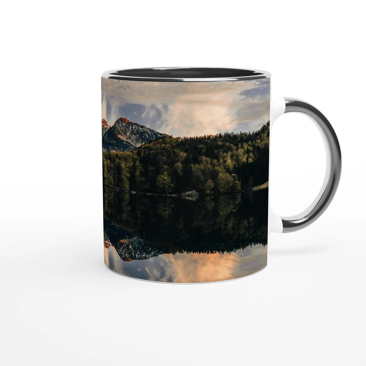Alatsee Allgäu" 325ml mit Farbe an der Innenseite Keramikschwarz - Chris-Frumolt-Shop