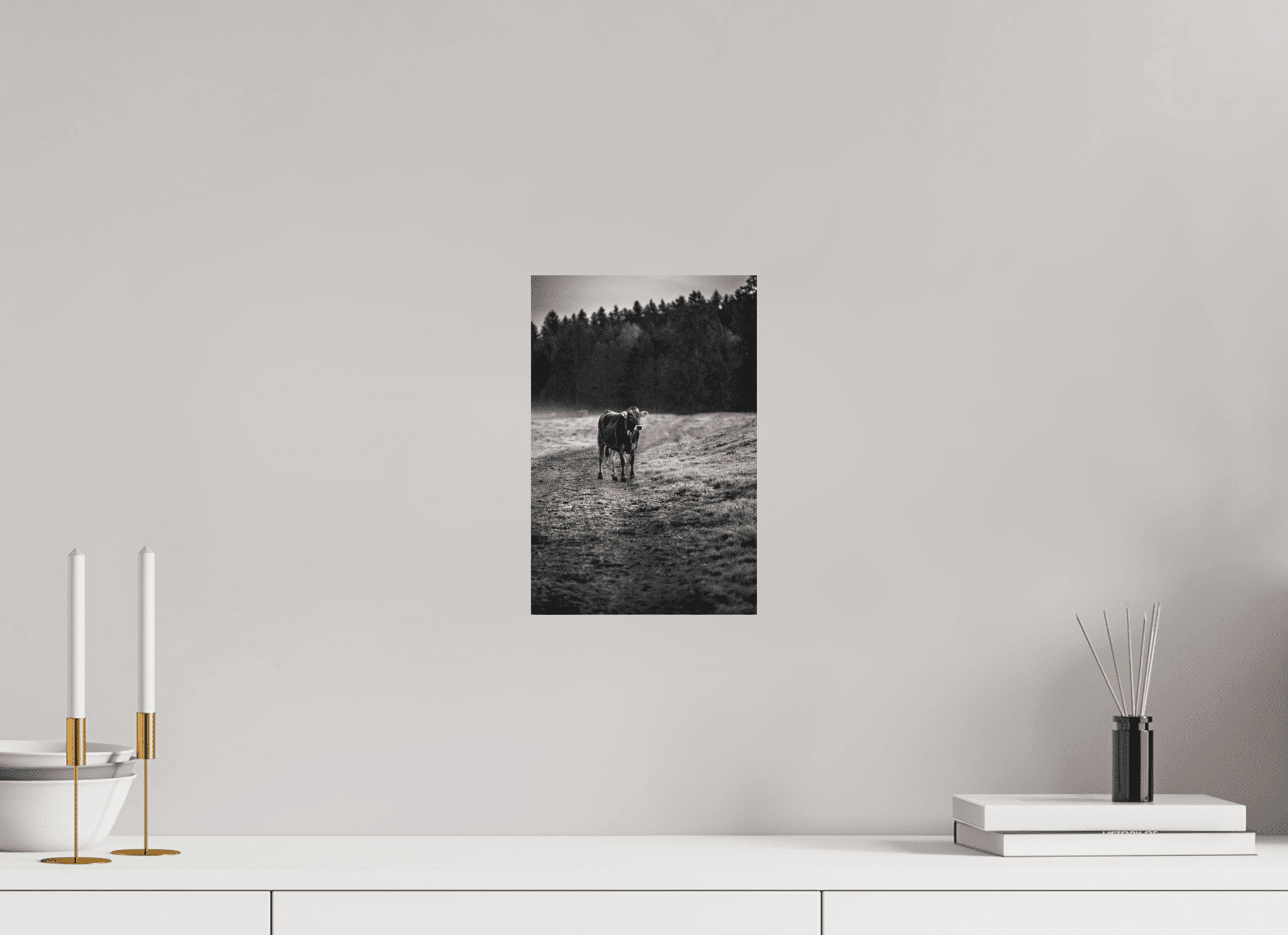 Allgäuer Kuh III SchwarzWeiß Foto - Chris - Frumolt - Shop