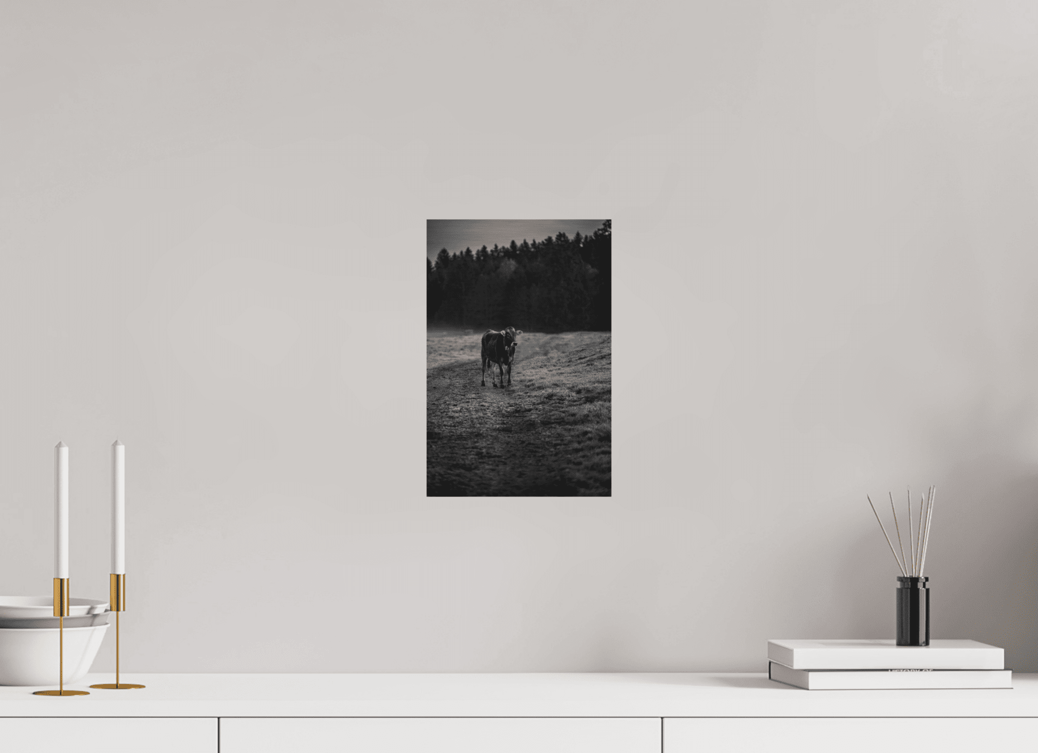 Allgäuer Kuh III SchwarzWeiß Foto - Chris - Frumolt - Shop