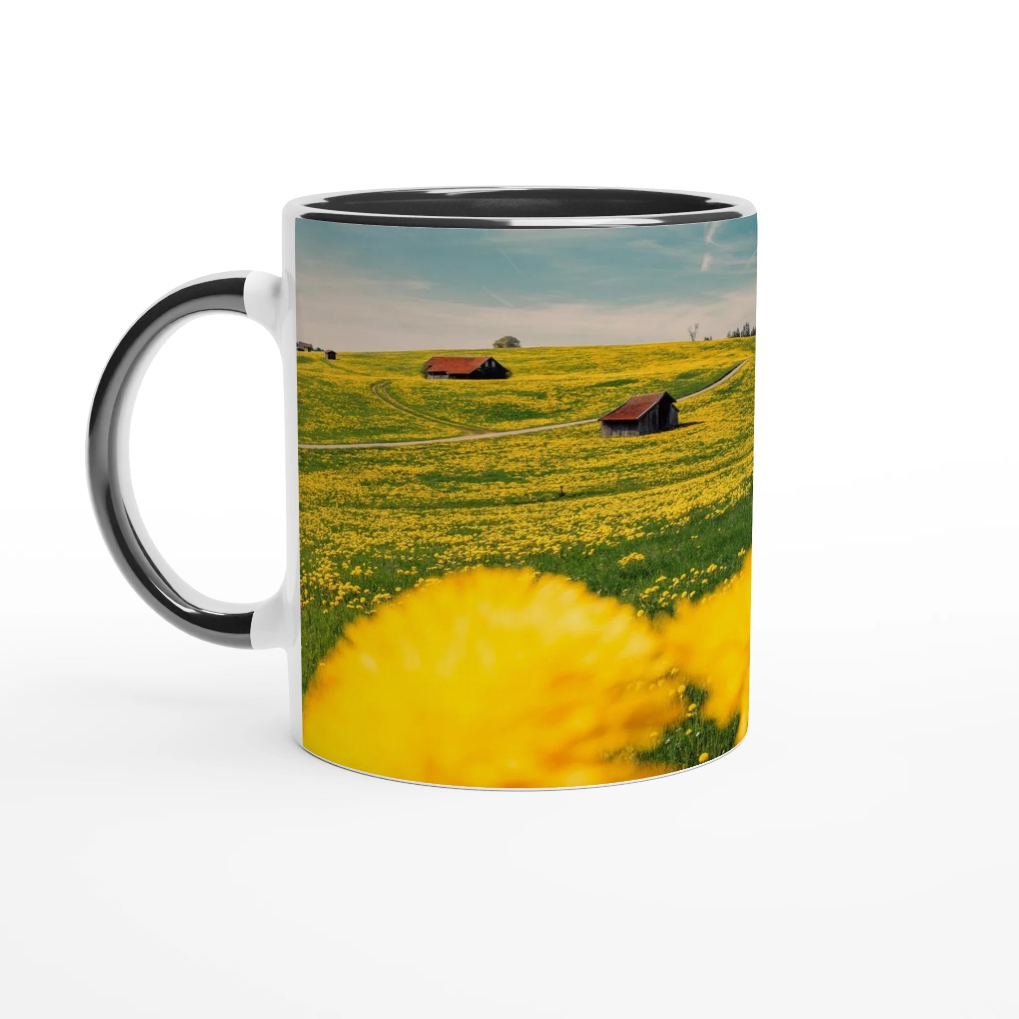 Frühling im Allgäu (Rosshaupten) " 325ml mit Farbe an der Innenseite Keramikschwarz - Chris - Frumolt - Shop