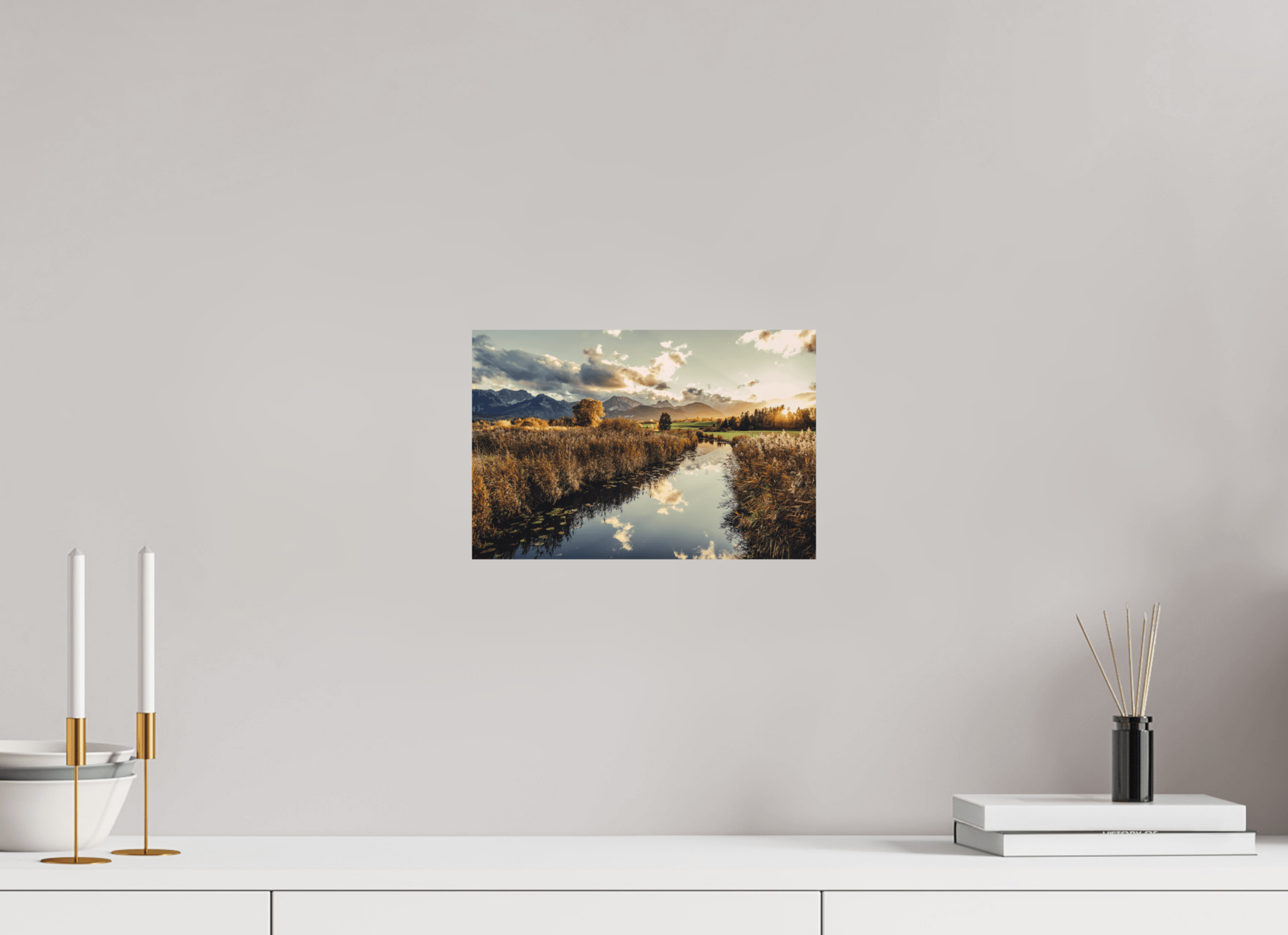 Hopfensee im Allgäu - goldener Herbst in der Abendstimmung - Chris - Frumolt - Shop