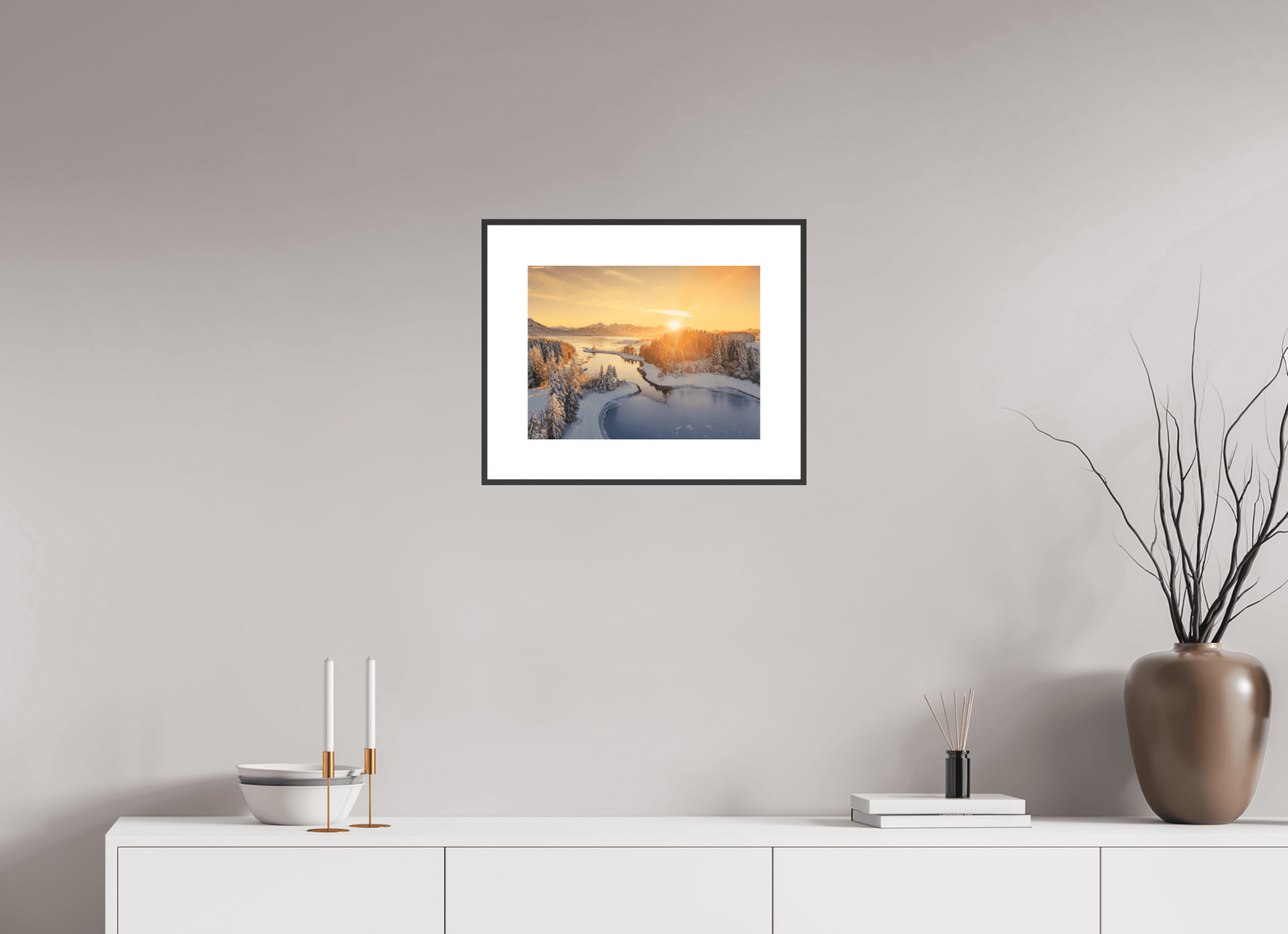 Illasbergsee & Forggensee im Winter. - Chris - Frumolt - Shop