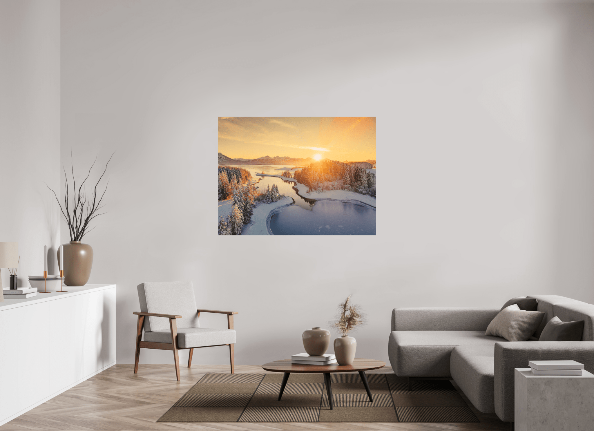 Illasbergsee & Forggensee im Winter. - Chris - Frumolt - Shop