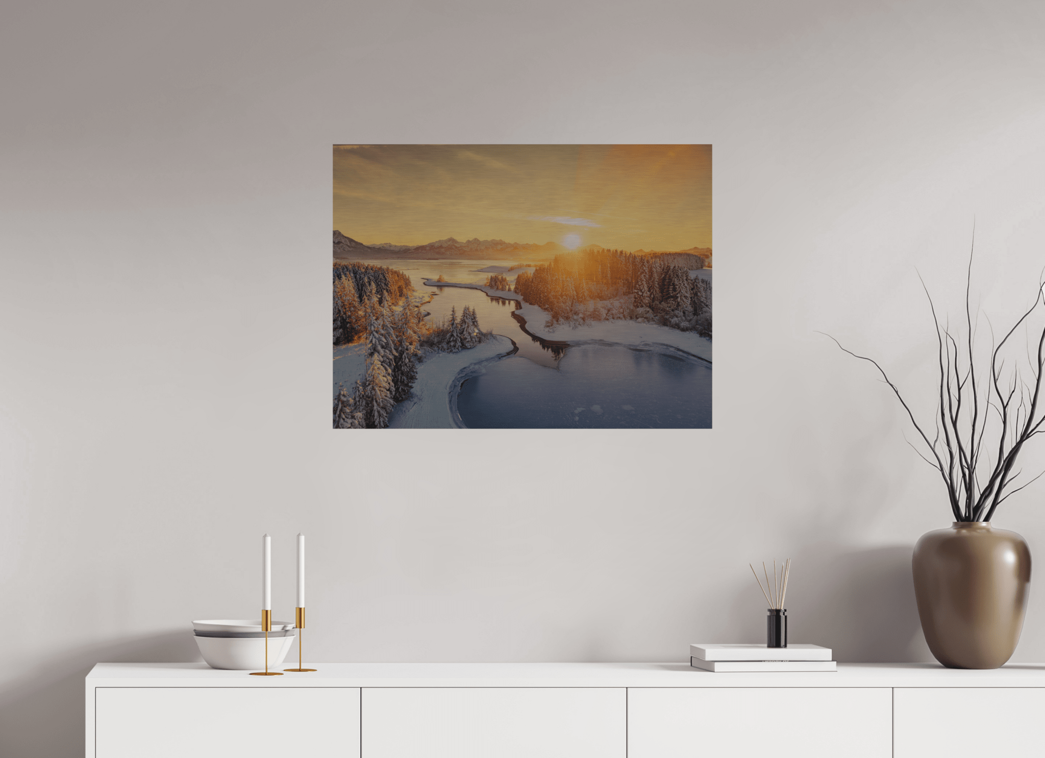 Illasbergsee & Forggensee im Winter. - Chris - Frumolt - Shop