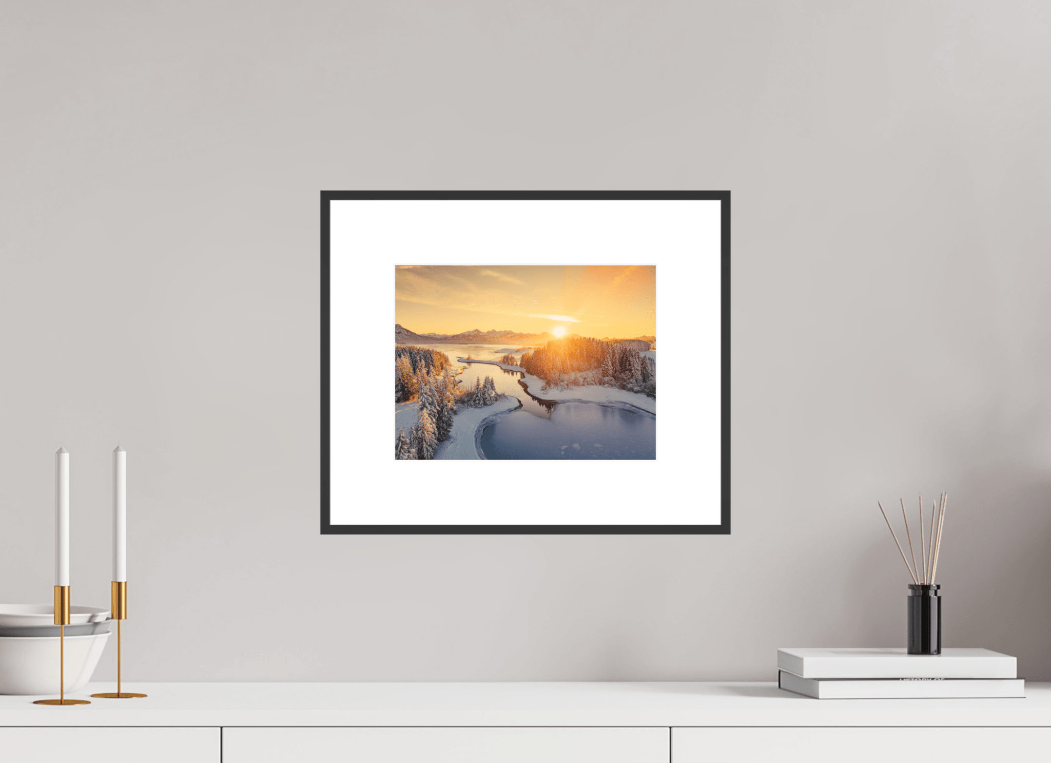 Illasbergsee & Forggensee im Winter. - Chris - Frumolt - Shop