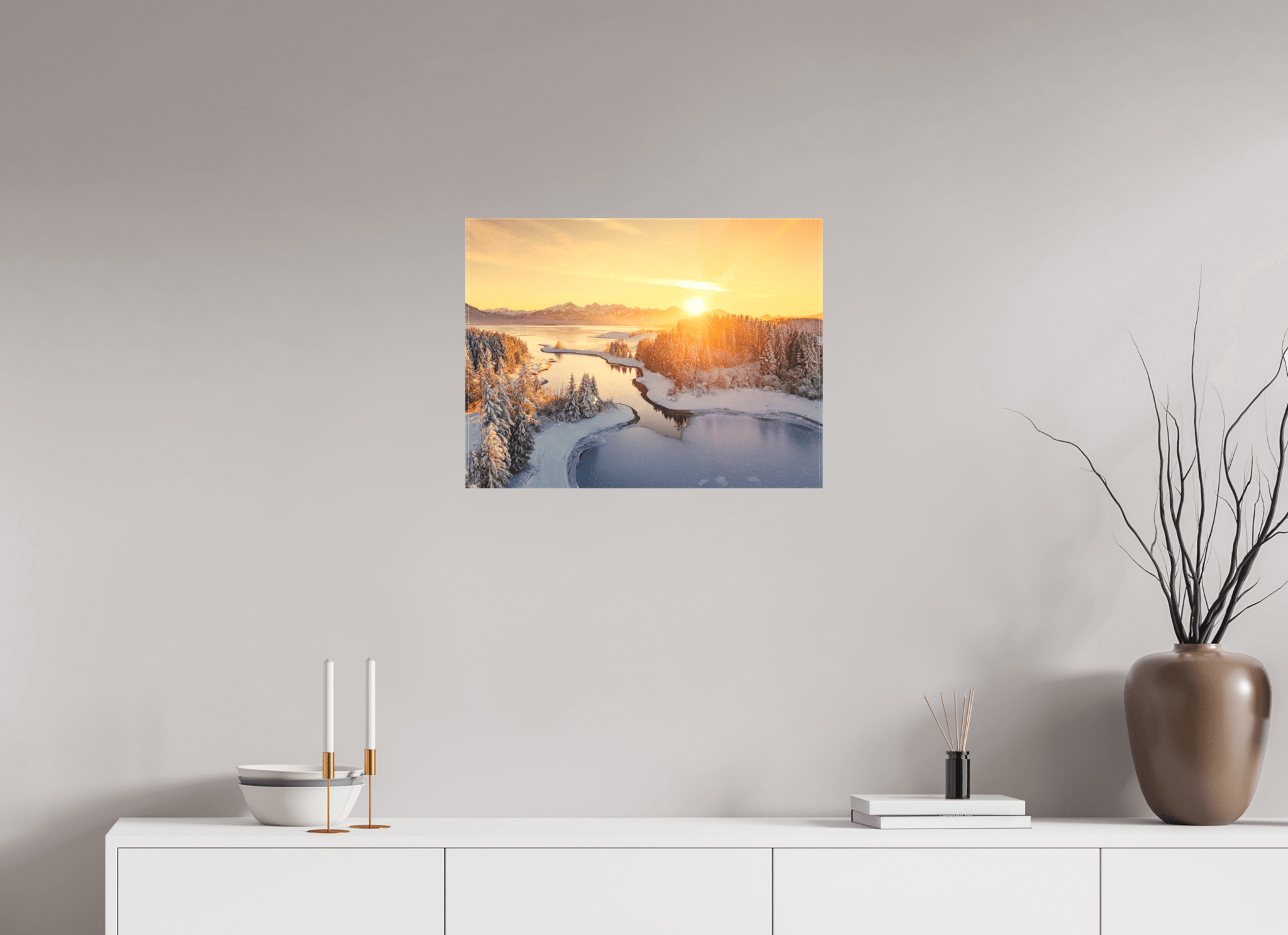 Illasbergsee & Forggensee im Winter. - Chris - Frumolt - Shop