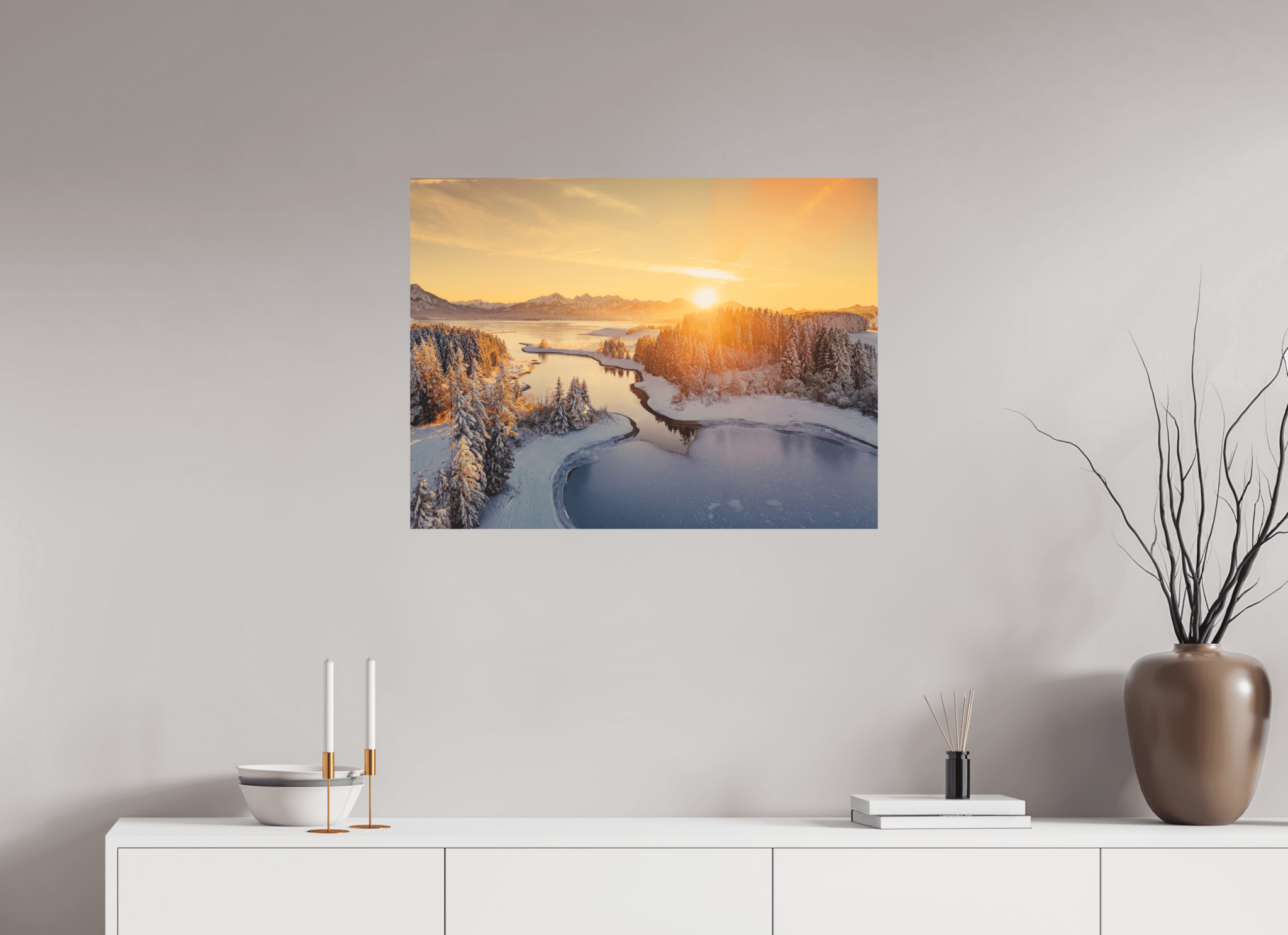Illasbergsee & Forggensee im Winter. - Chris - Frumolt - Shop