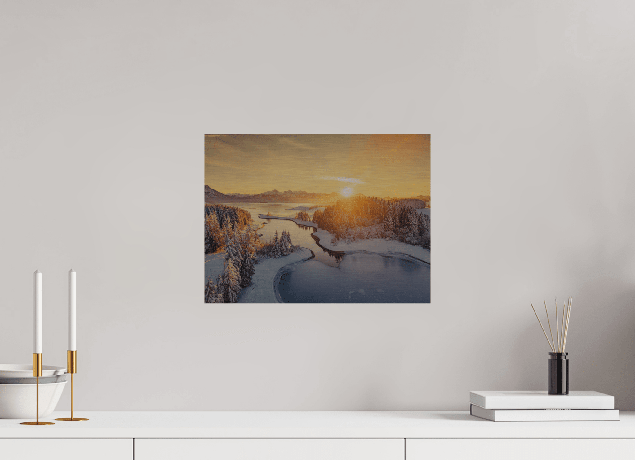 Illasbergsee & Forggensee im Winter. - Chris - Frumolt - Shop