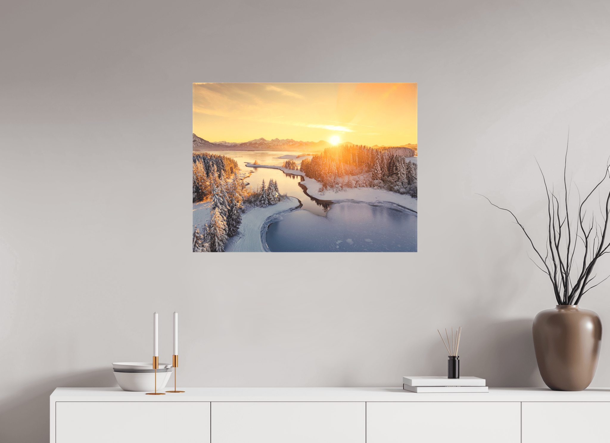 Illasbergsee & Forggensee im Winter. - Chris - Frumolt - Shop