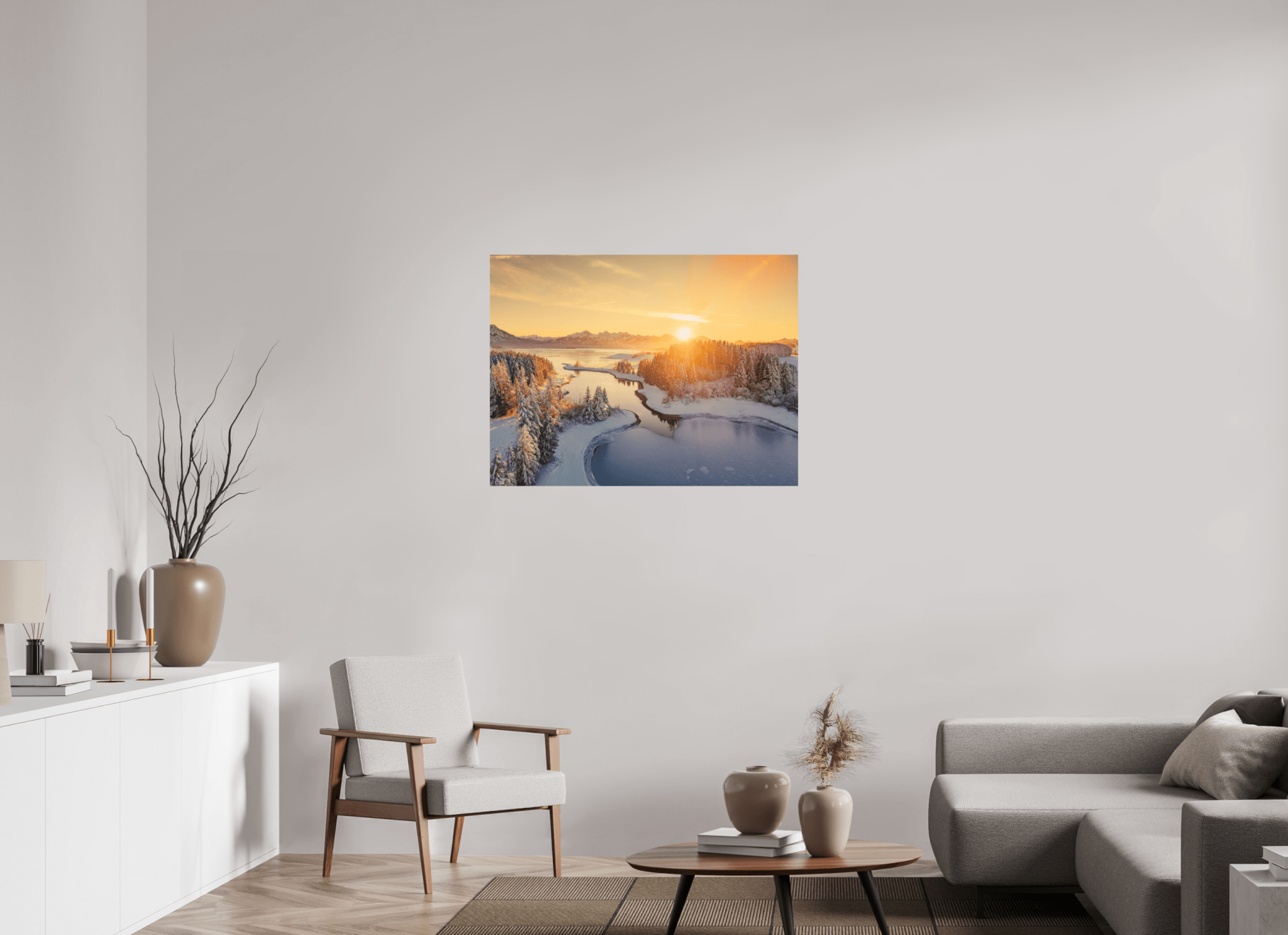 Illasbergsee & Forggensee im Winter. - Chris - Frumolt - Shop