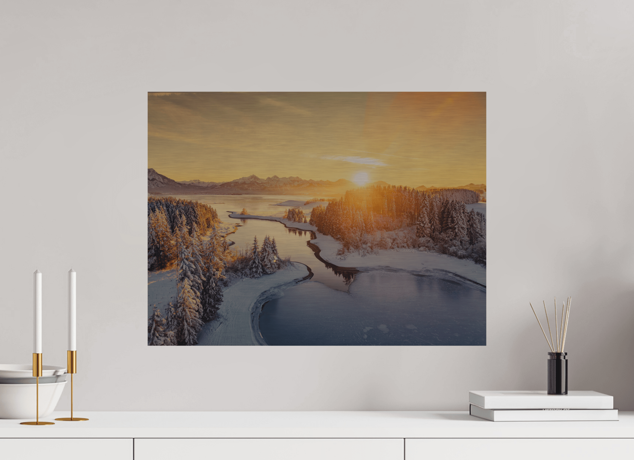 Illasbergsee & Forggensee im Winter. - Chris - Frumolt - Shop