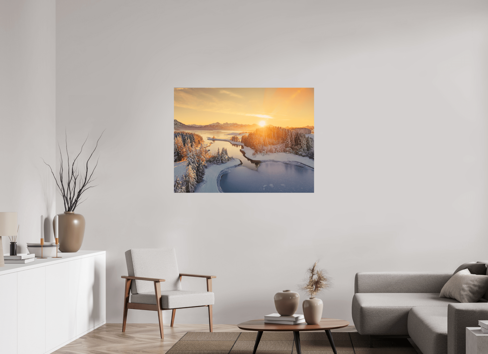 Illasbergsee & Forggensee im Winter. - Chris - Frumolt - Shop