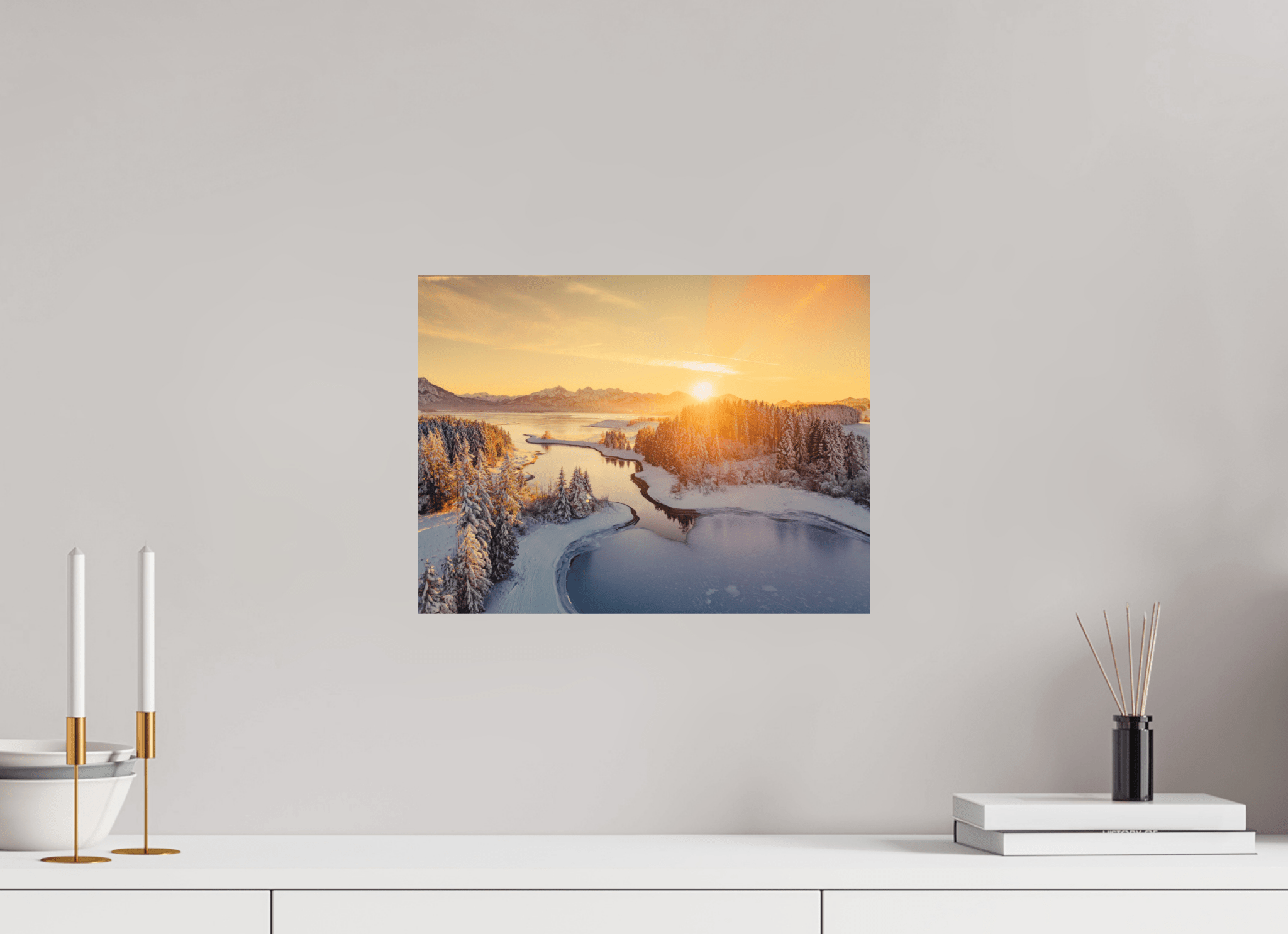 Illasbergsee & Forggensee im Winter. - Chris - Frumolt - Shop