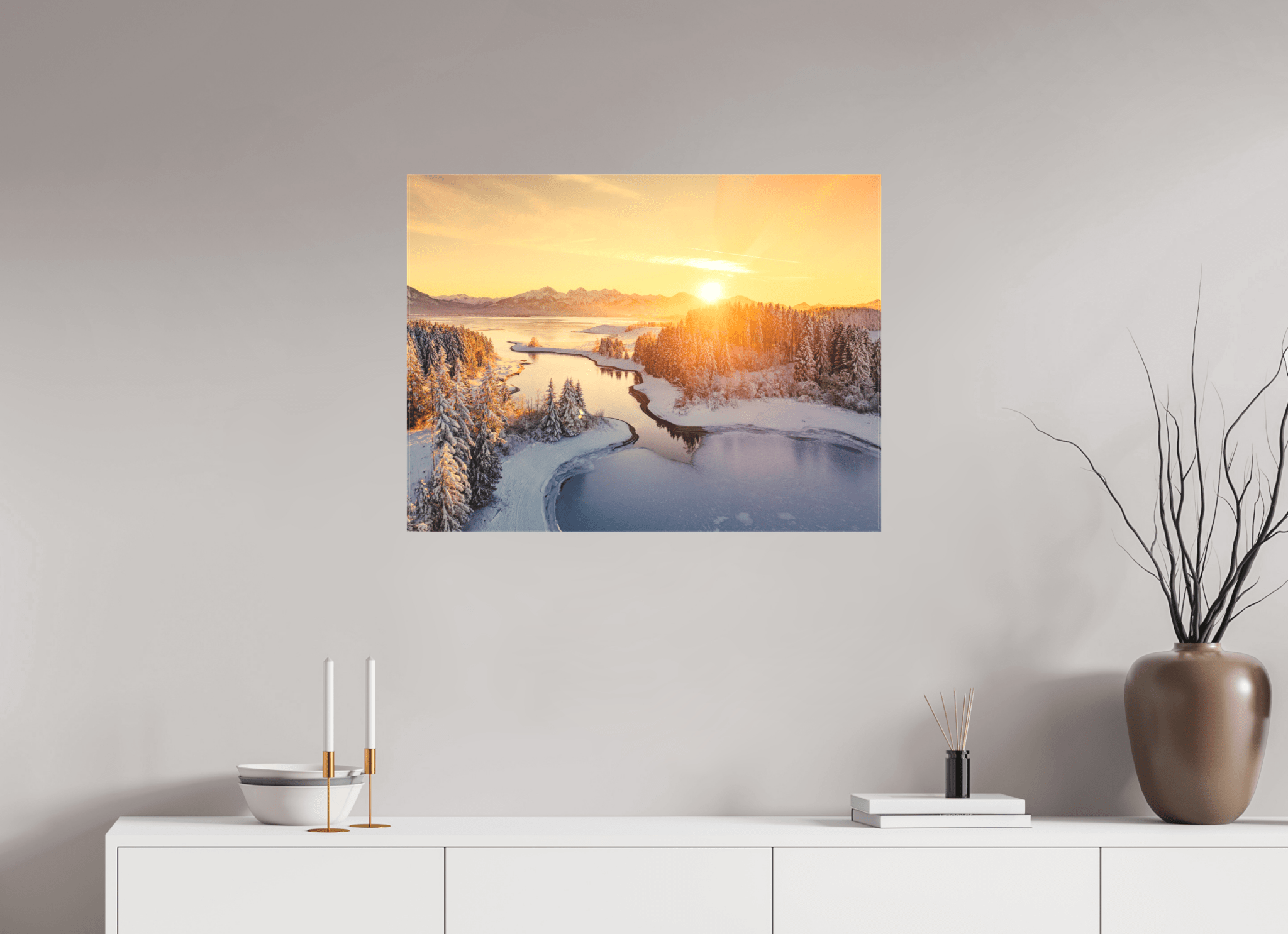 Illasbergsee & Forggensee im Winter. - Chris - Frumolt - Shop
