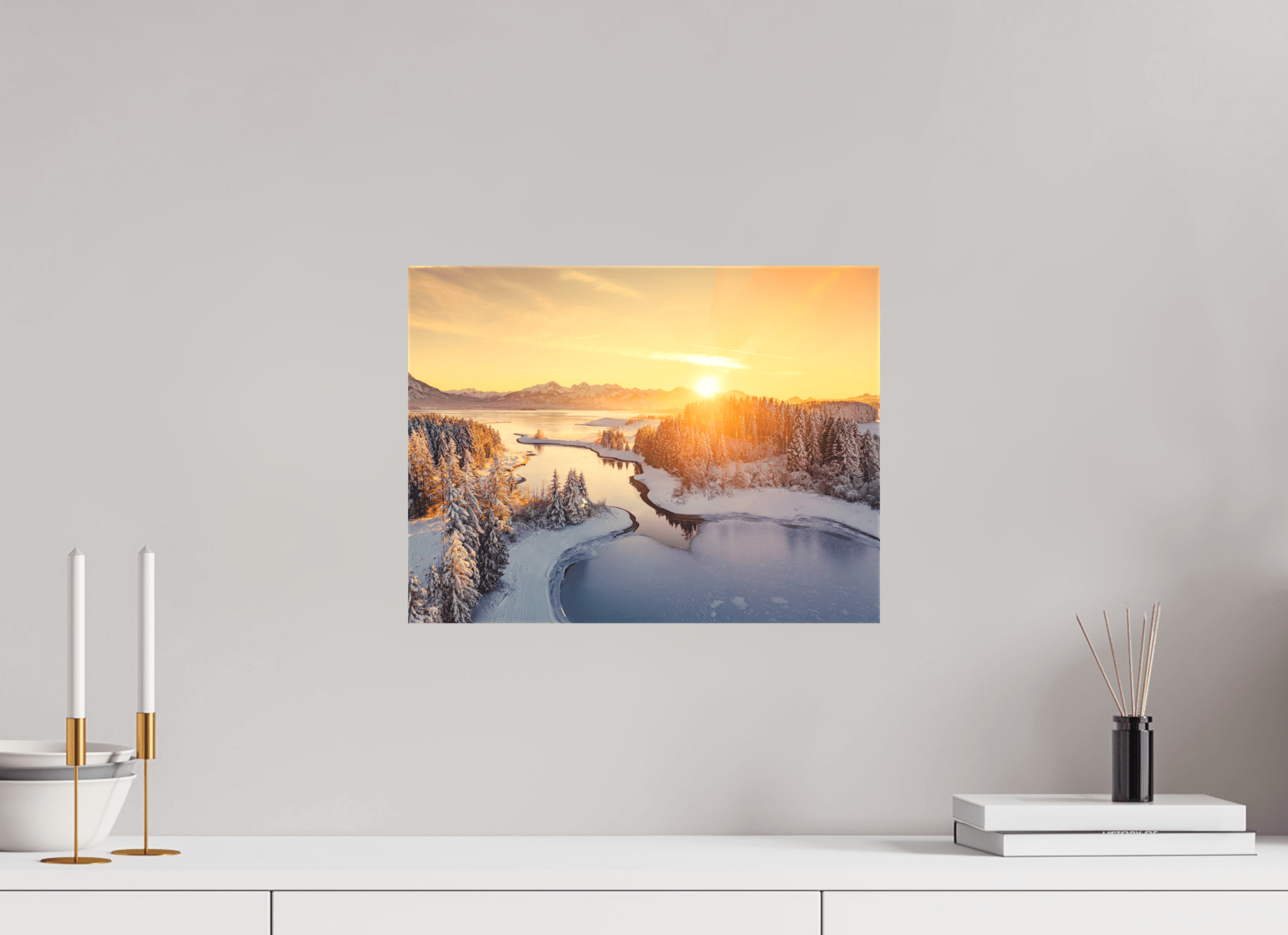 Illasbergsee & Forggensee im Winter. - Chris - Frumolt - Shop