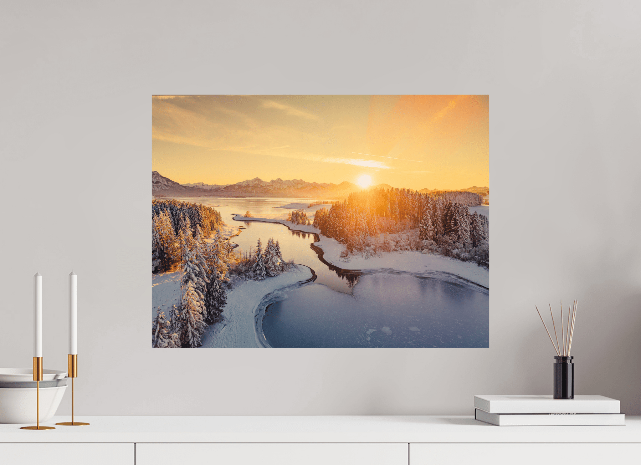 Illasbergsee & Forggensee im Winter. - Chris - Frumolt - Shop