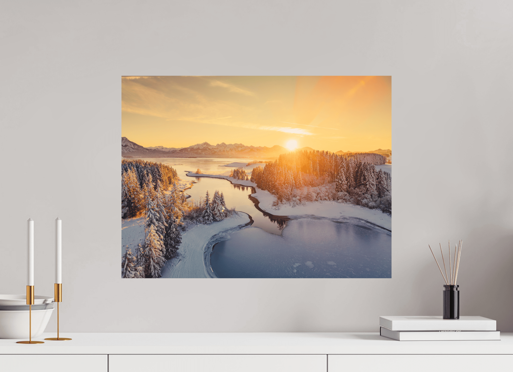 Illasbergsee & Forggensee im Winter. - Chris - Frumolt - Shop