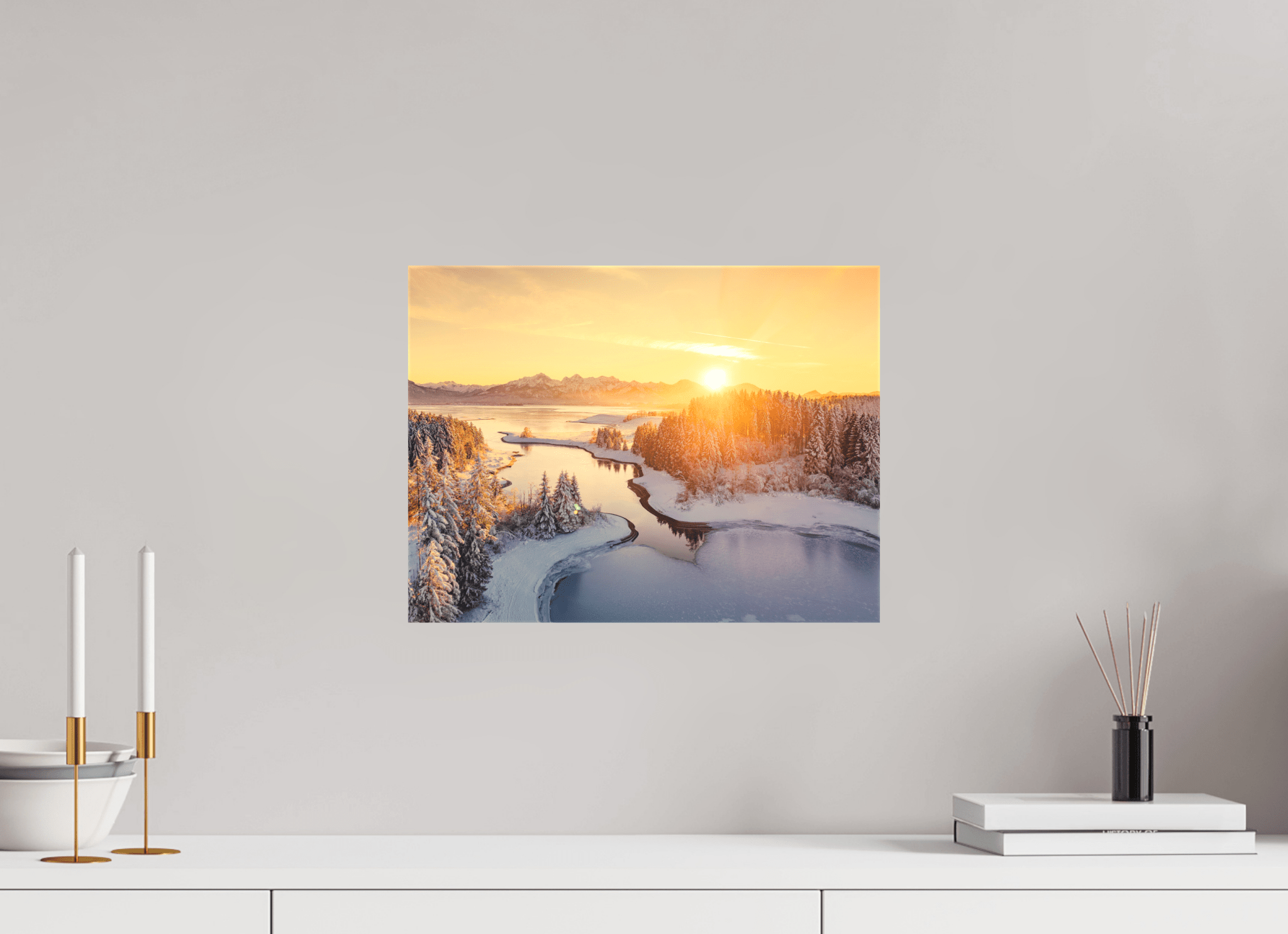 Illasbergsee & Forggensee im Winter. - Chris - Frumolt - Shop