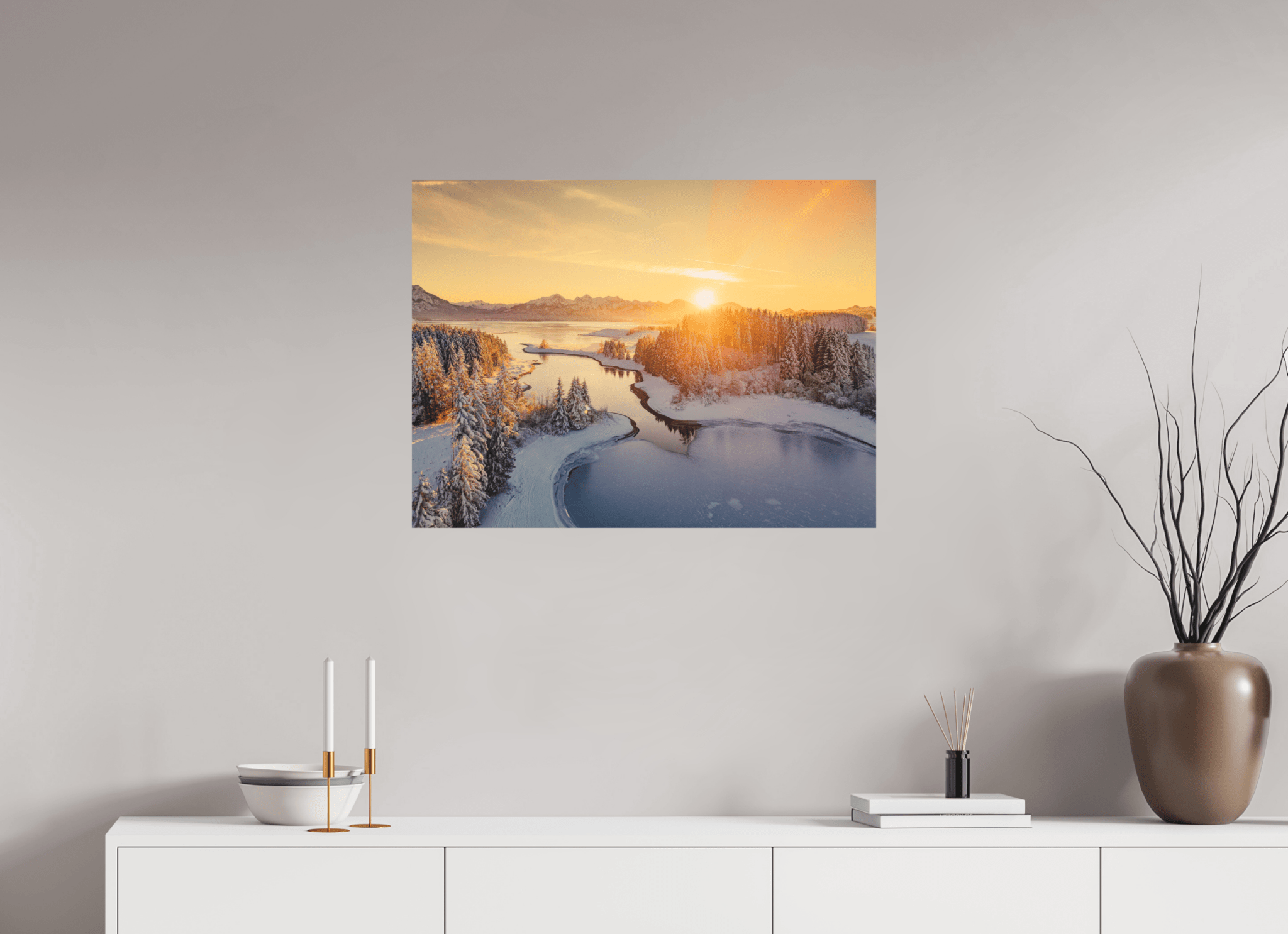 Illasbergsee & Forggensee im Winter. - Chris - Frumolt - Shop