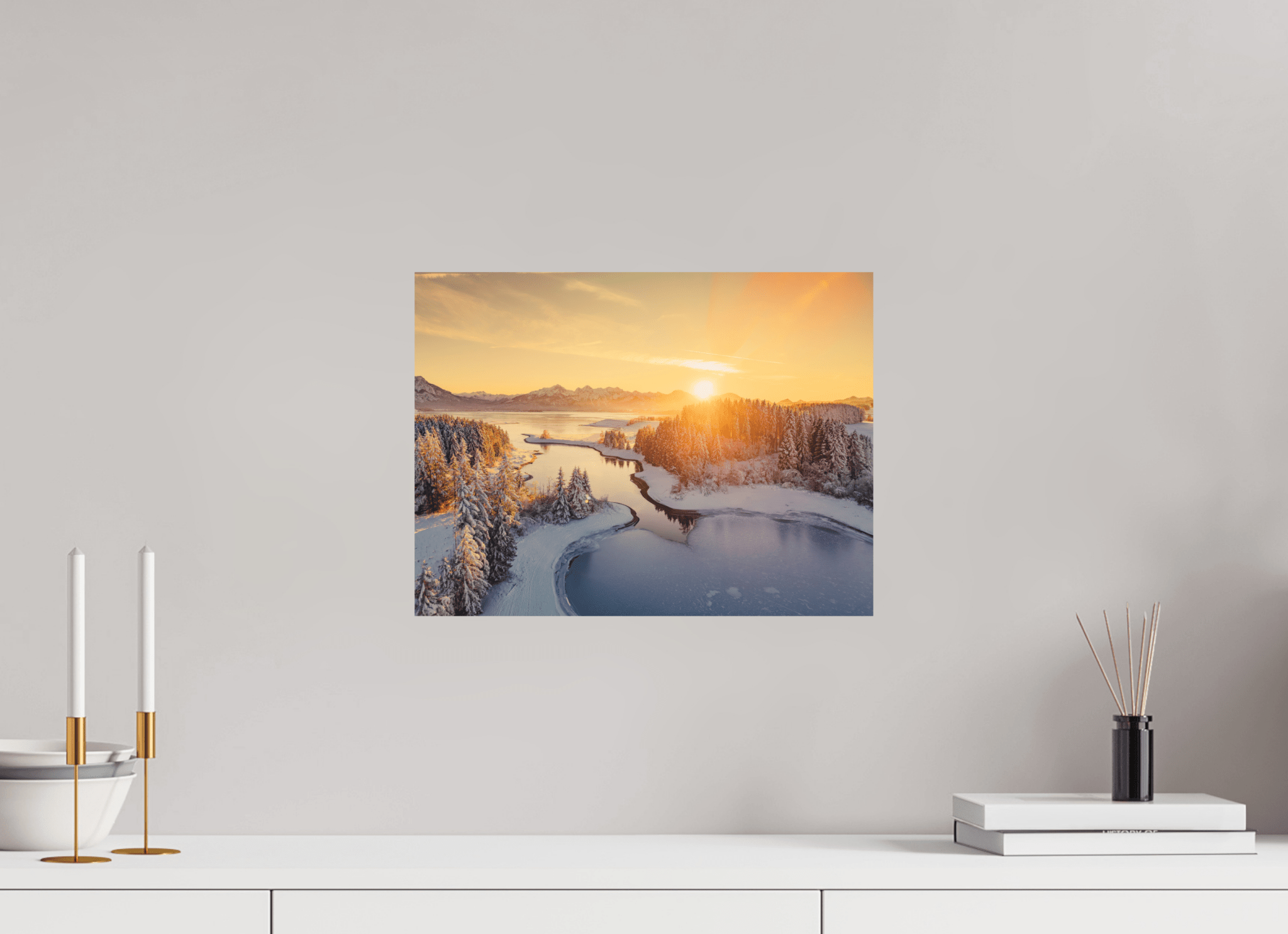 Illasbergsee & Forggensee im Winter. - Chris - Frumolt - Shop