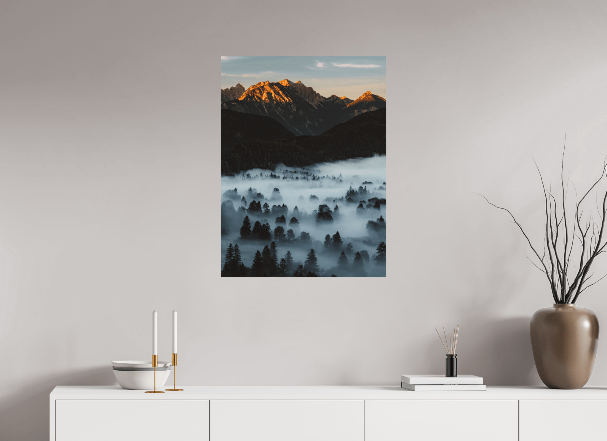 Nebel im Tal. Sonne am Berg. - Chris - Frumolt - Shop