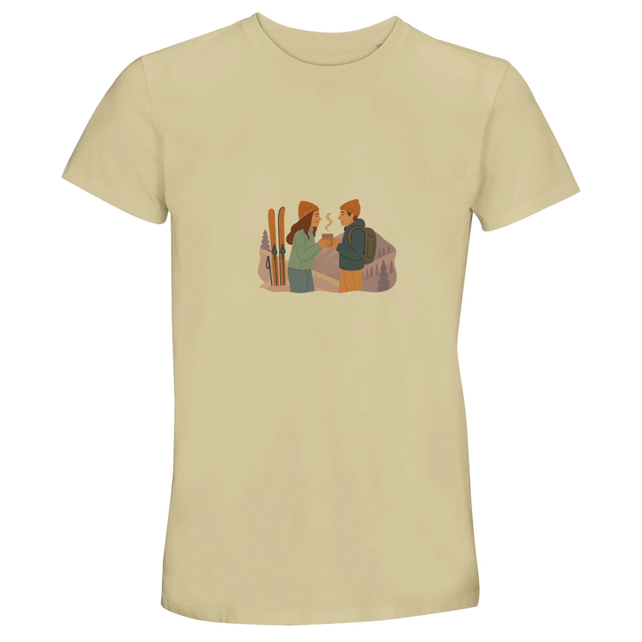 Ski & Coffee - Unisex T-Shirt mit Rundhalsausschnitt aus recyceltem Mischgewebe | SOL'S RE Crusader 04233 - Chris - Frumolt - Shop