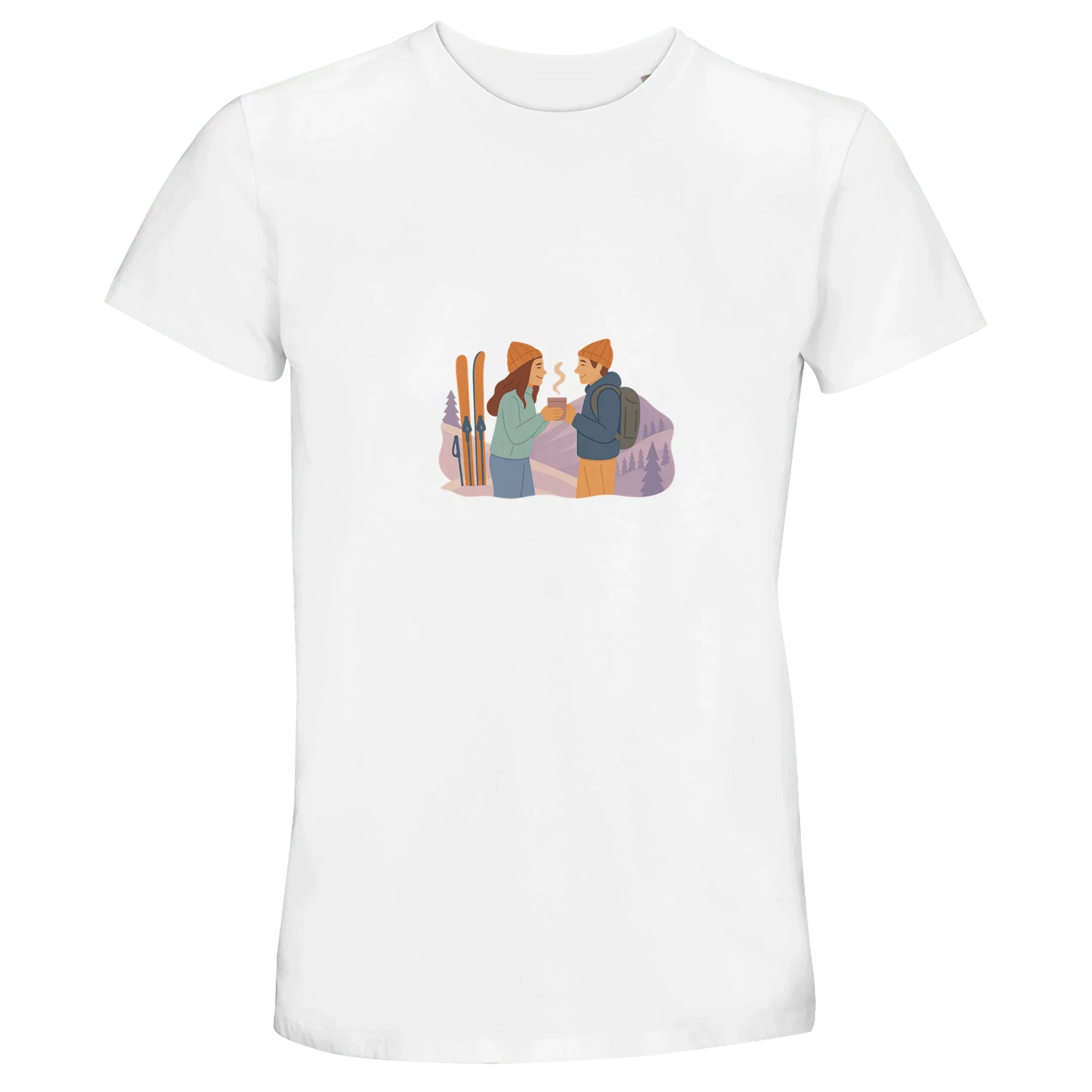 Ski & Coffee - Unisex T-Shirt mit Rundhalsausschnitt aus recyceltem Mischgewebe | SOL'S RE Crusader 04233 - Chris - Frumolt - Shop