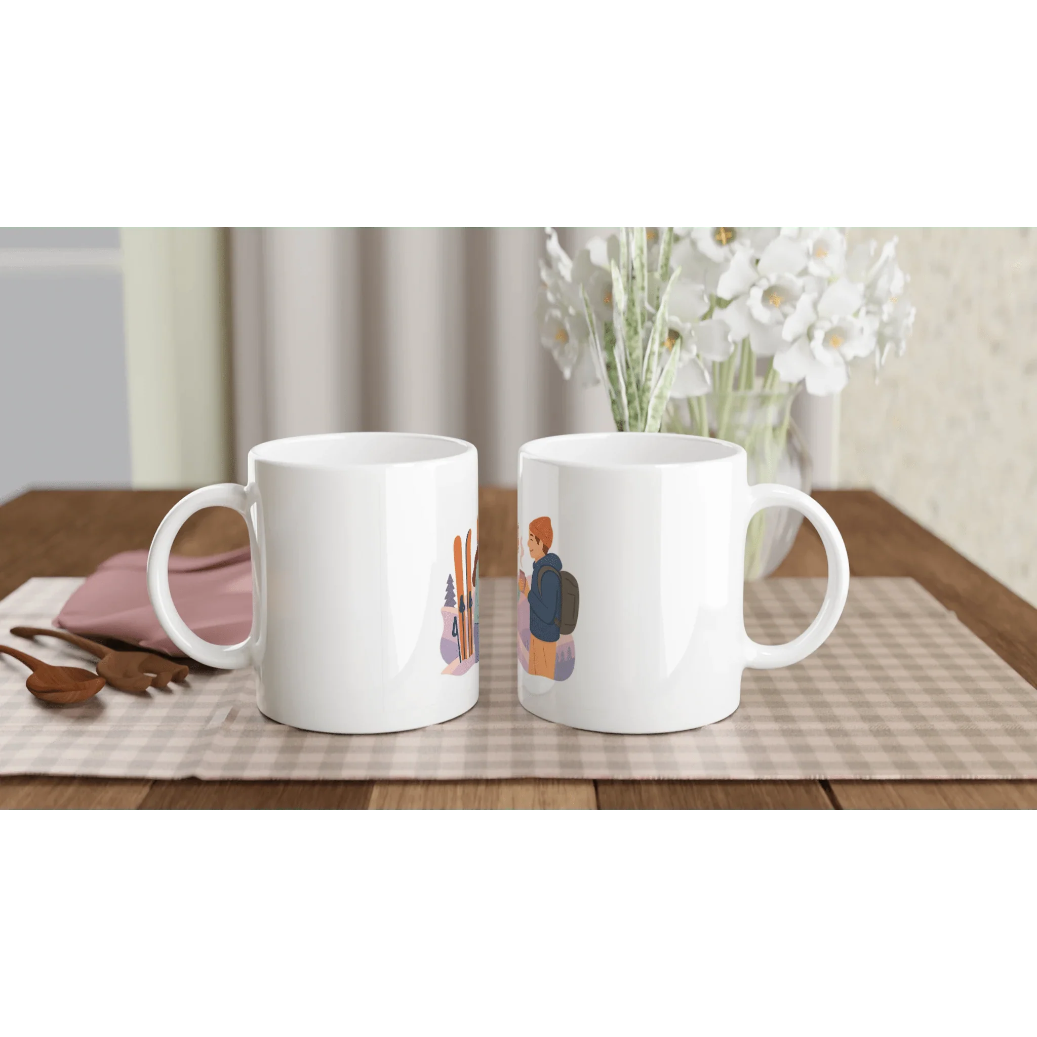 Ski - Love - Coffee - Keramiktasse 325 ml Keramikweiß - Chris - Frumolt - Shop