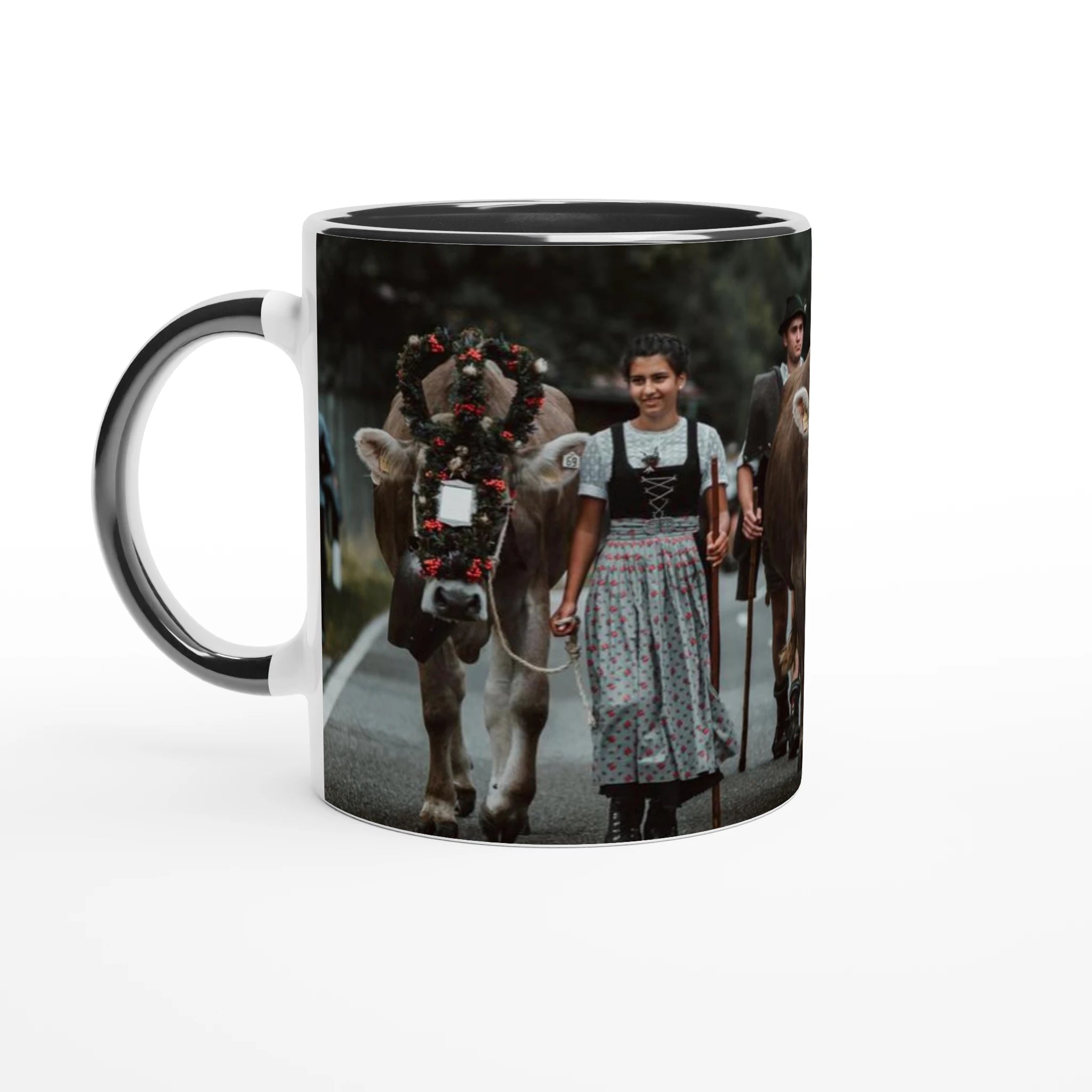Tasse "Bad Hindelang VII 2025" 325ml mit Farbe an der Innenseite Keramikschwarz - Chris - Frumolt - Shop