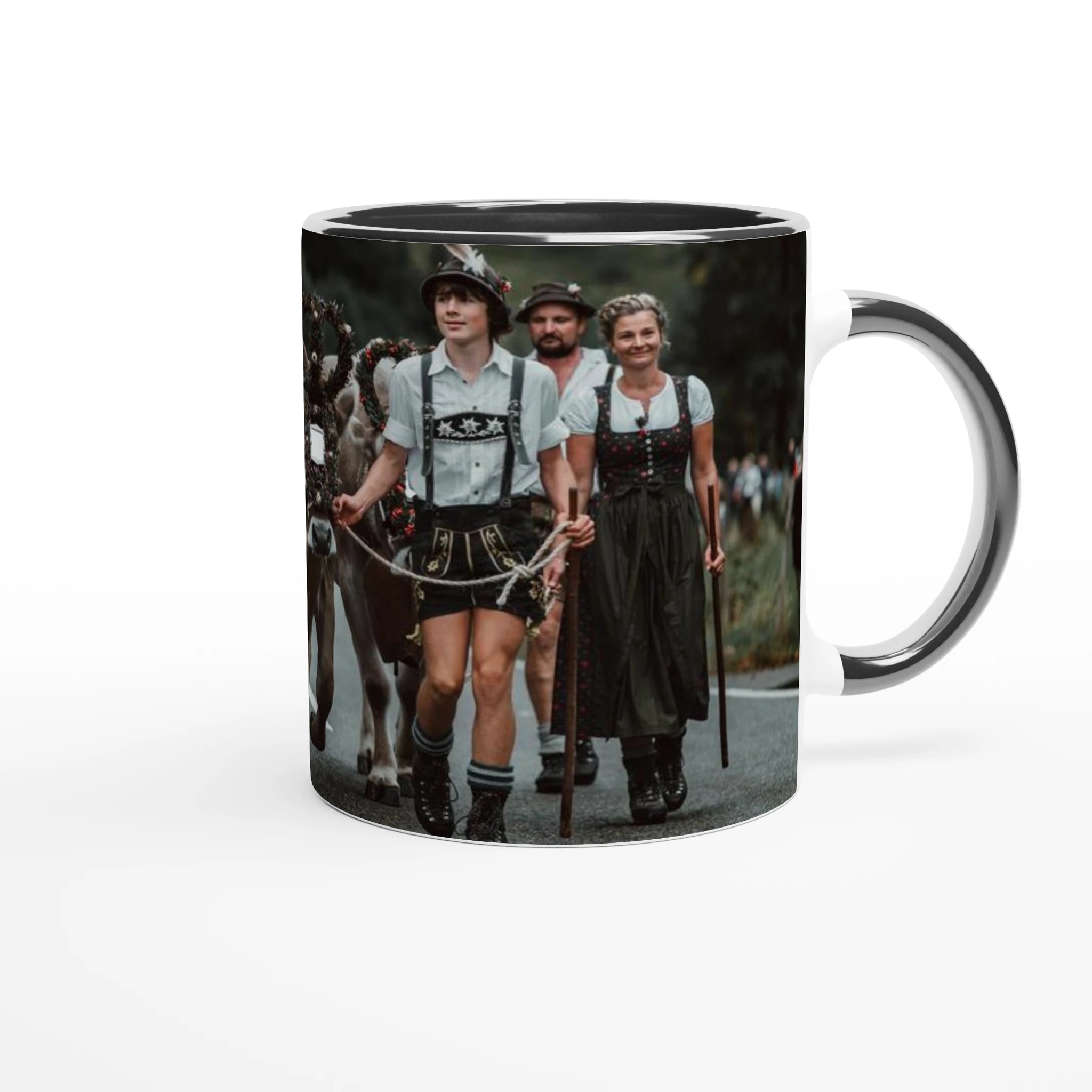Tasse "Bad Hindelang VII 2025" 325ml mit Farbe an der Innenseite Keramikschwarz - Chris - Frumolt - Shop