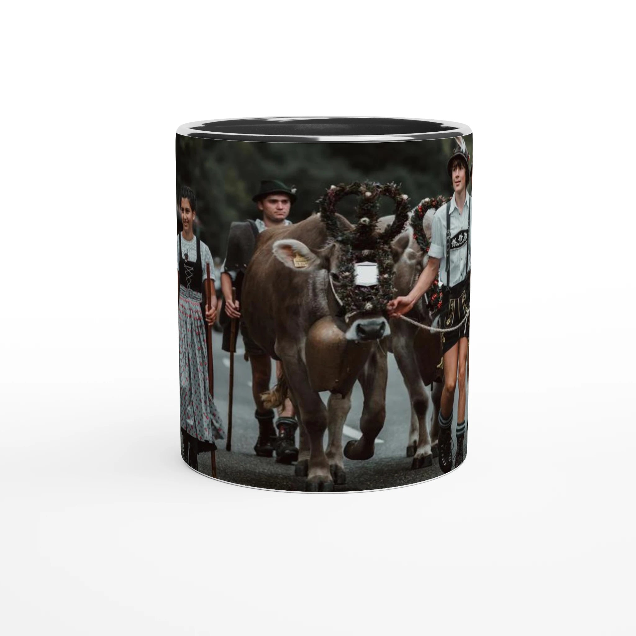 Tasse "Bad Hindelang VII 2025" 325ml mit Farbe an der Innenseite Keramikschwarz - Chris - Frumolt - Shop