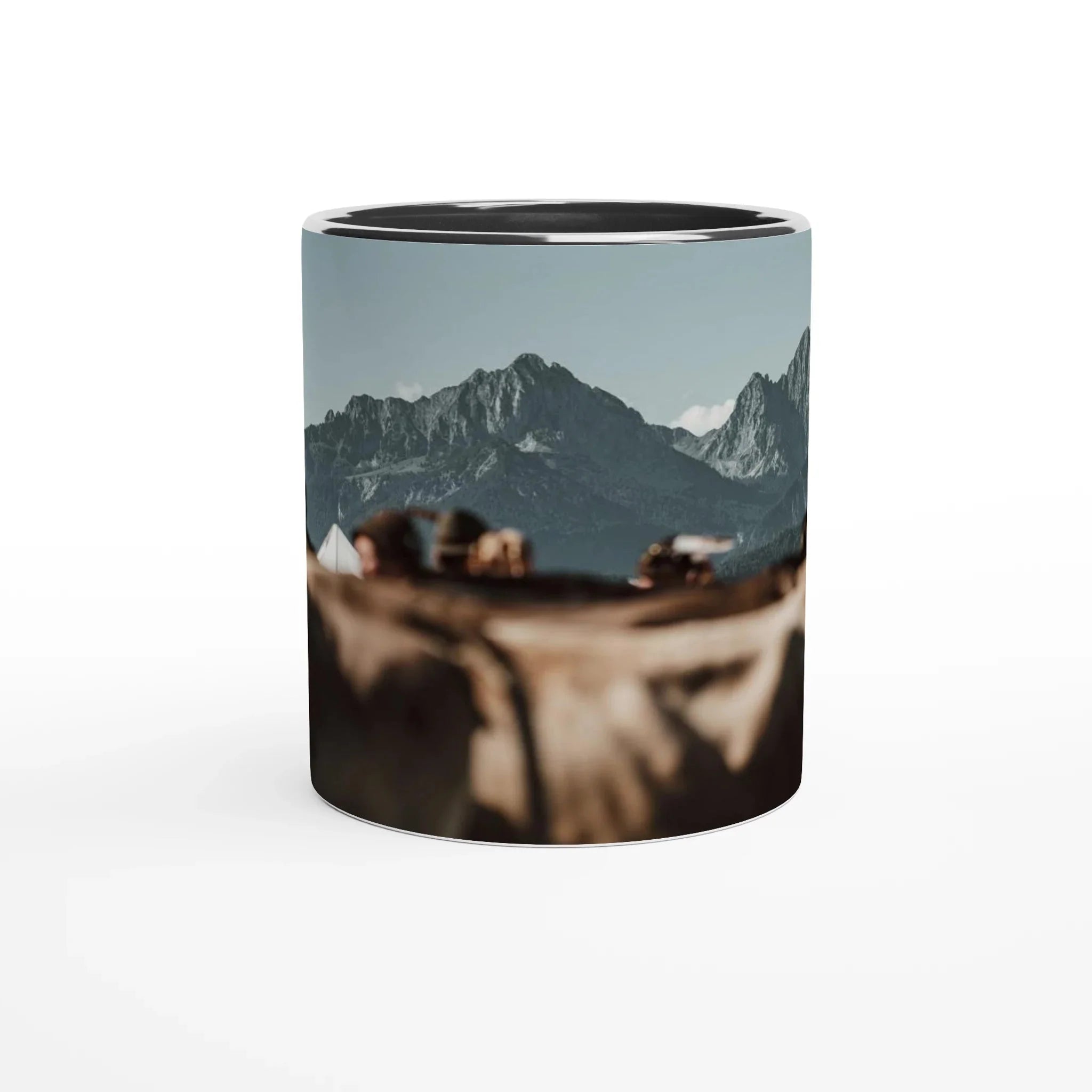 Tasse "Viehmarkt Buching 2025" 325ml mit Farbe an der Innenseite Keramikschwarz - Chris - Frumolt - Shop