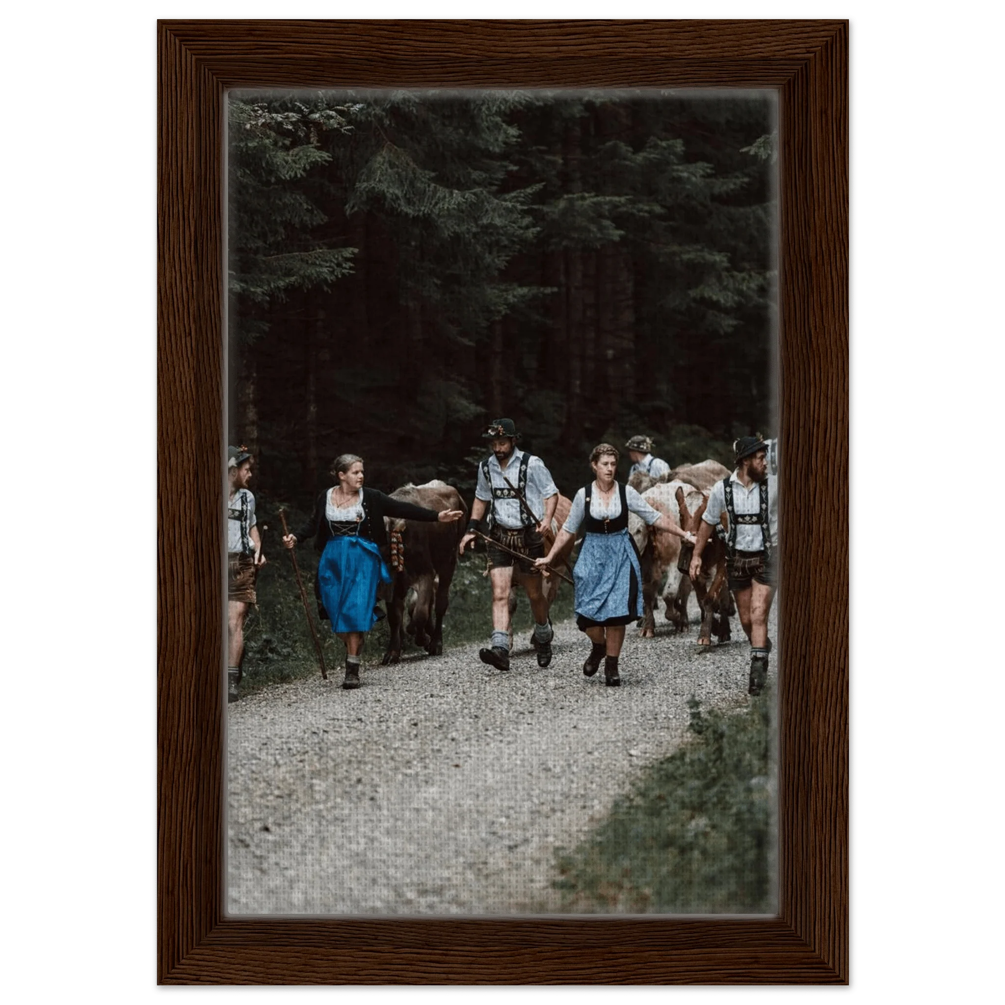 Viehscheid Allgäu 276 Gerahmte Leinwand 20x30 cm / 8x12″ - Chris - Frumolt - Shop