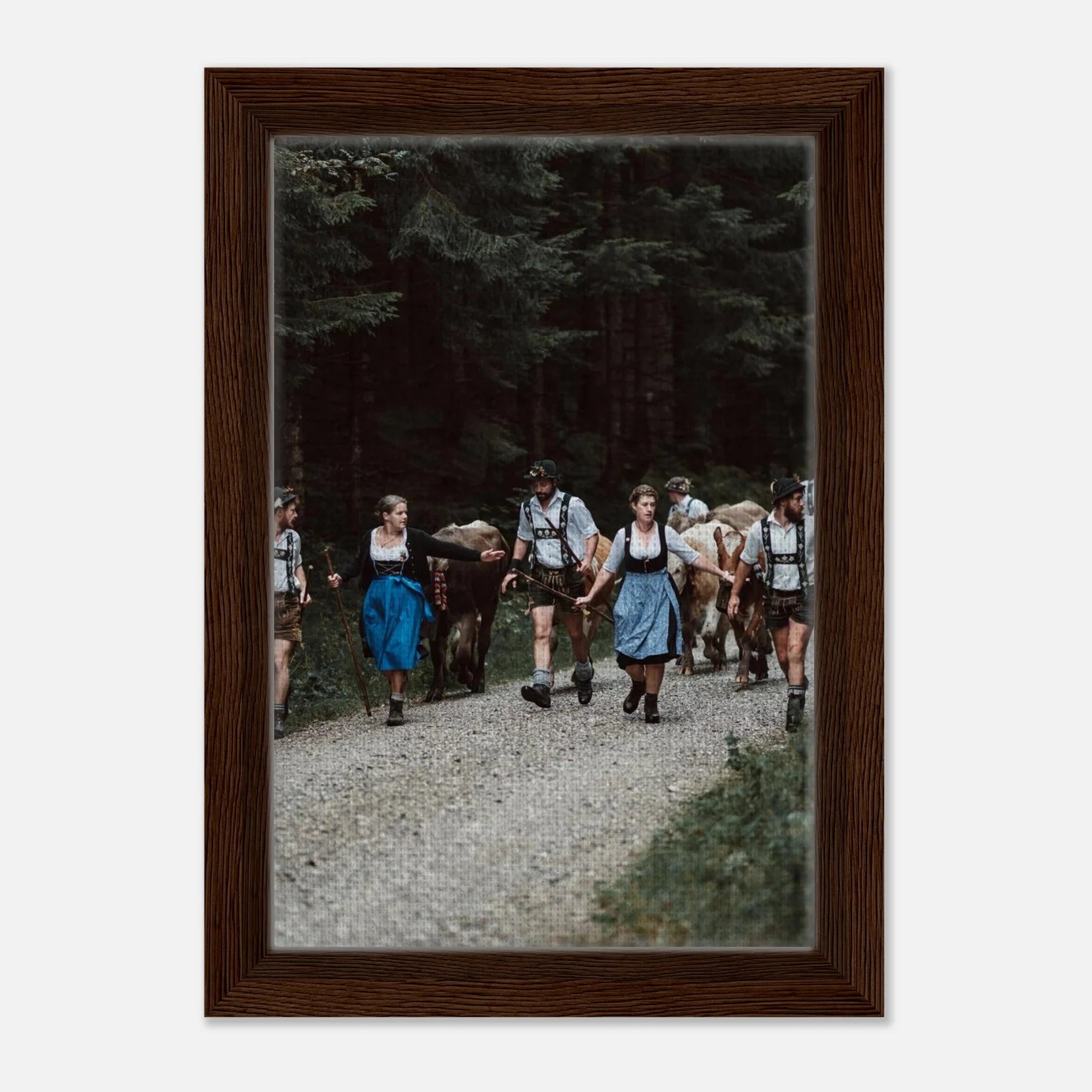 Viehscheid Allgäu 276 Gerahmte Leinwand 20x30 cm / 8x12″ - Chris - Frumolt - Shop