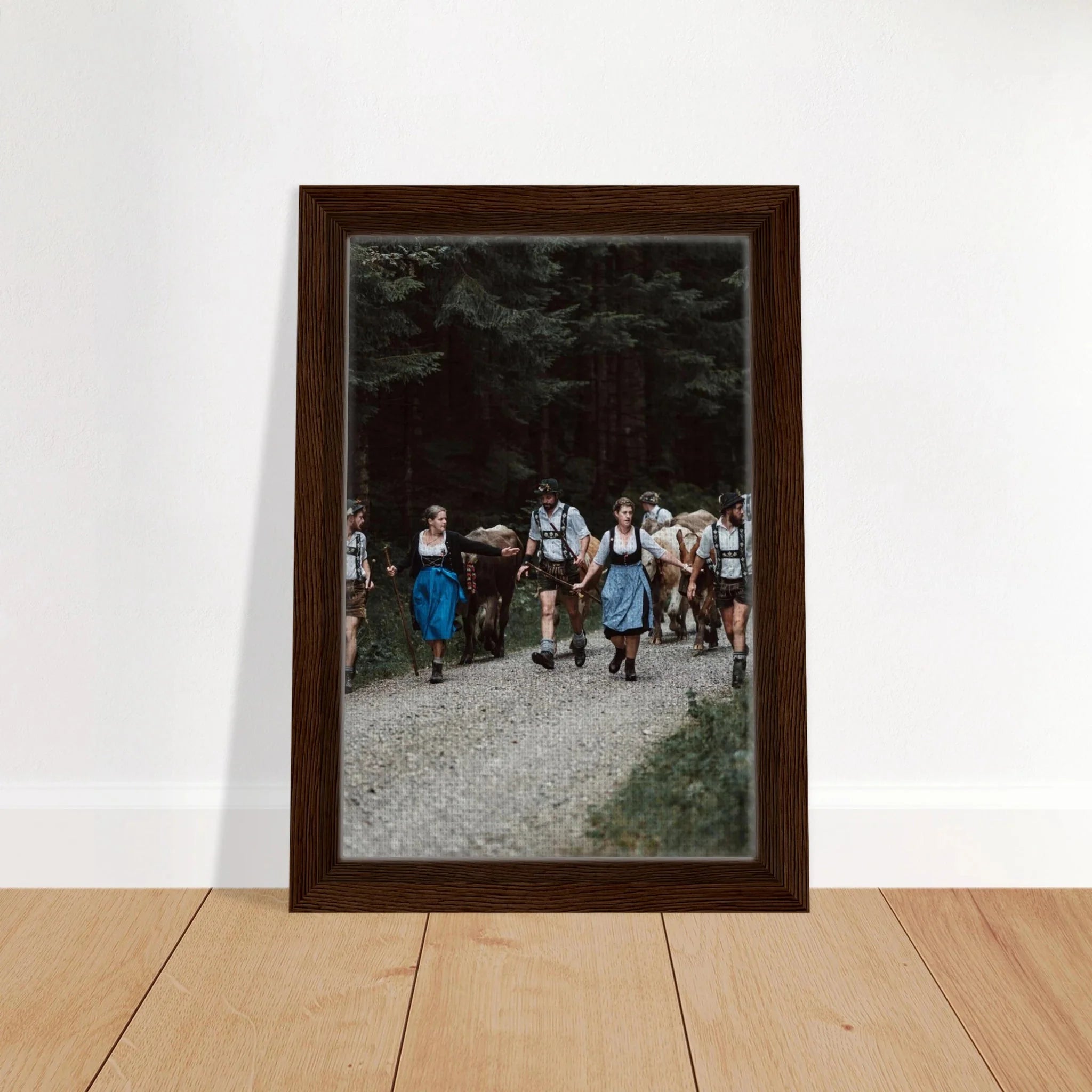 Viehscheid Allgäu 276 Gerahmte Leinwand 20x30 cm / 8x12″ - Chris - Frumolt - Shop