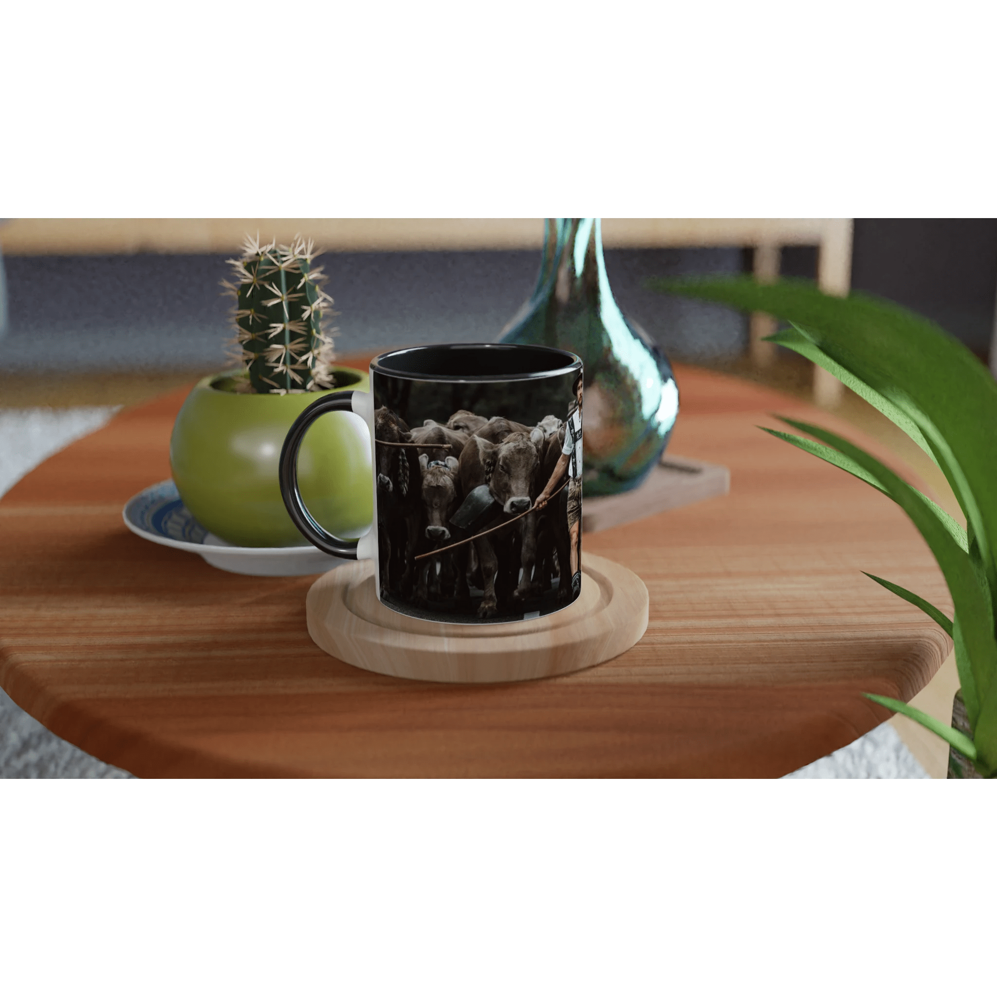 "Viehscheid Bad Hindelang XII 2025" 325ml mit Farbe an der Innenseite Keramikschwarz - Chris - Frumolt - Shop