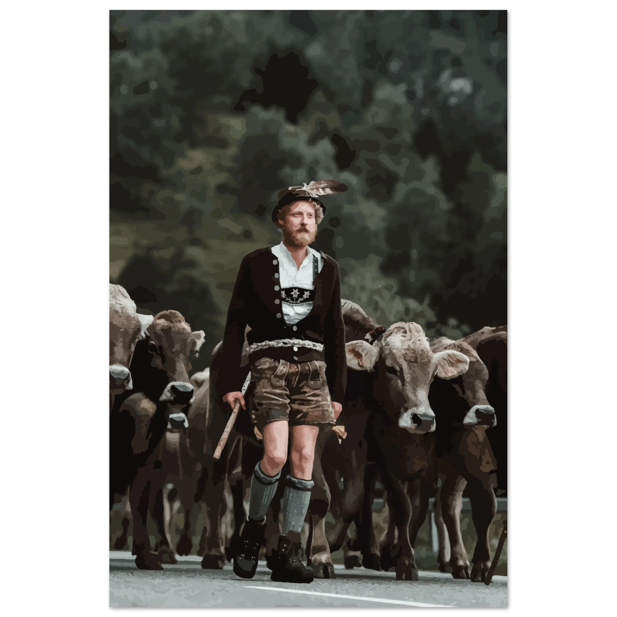 Viehscheid (Vektorgrafik) Kunstdrucke 60x90 cm / 24x36″ - Chris - Frumolt - Shop