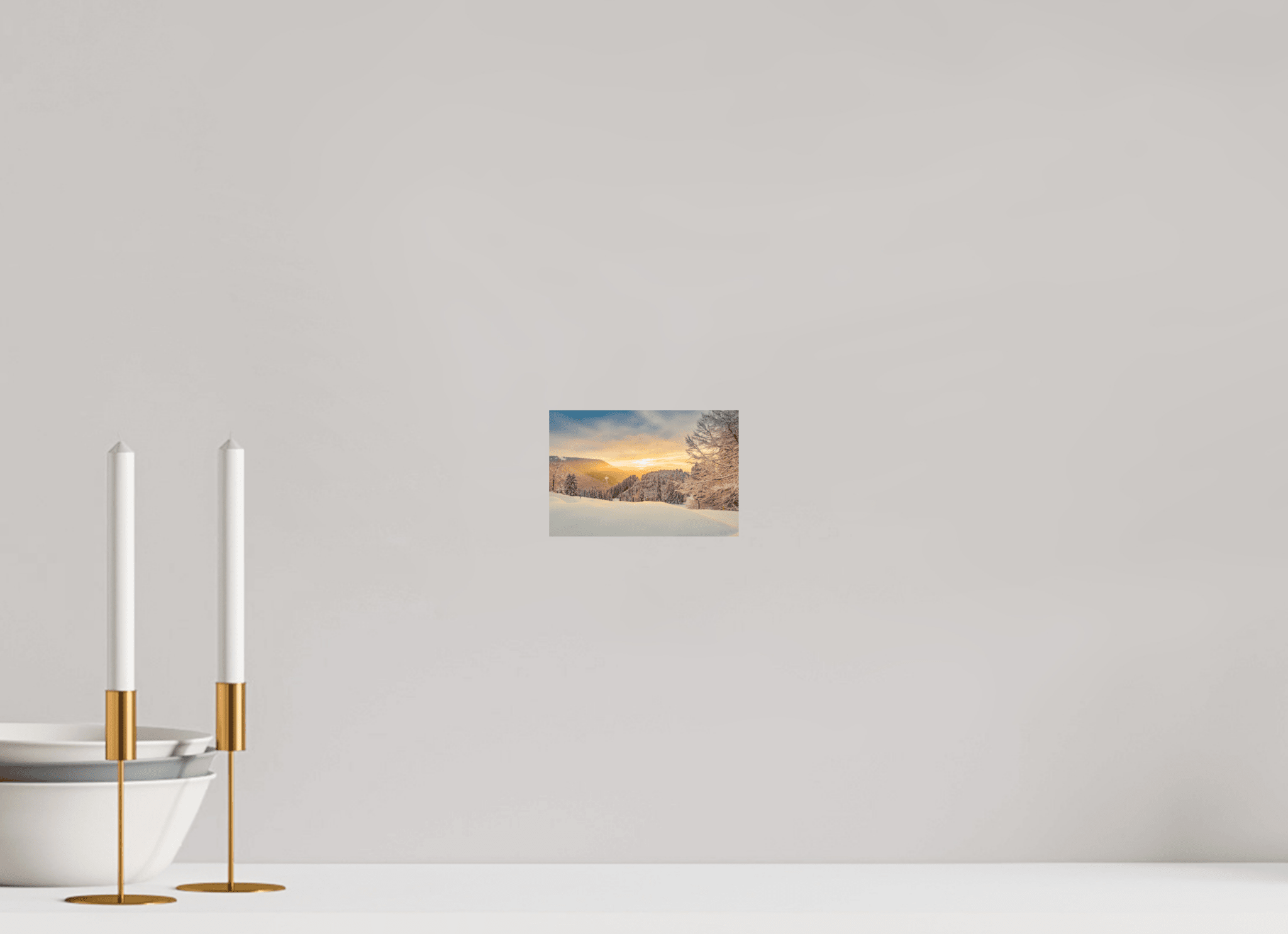 Winterlicher Buchenberg bei Sonnenaufgang. - Chris - Frumolt - Shop